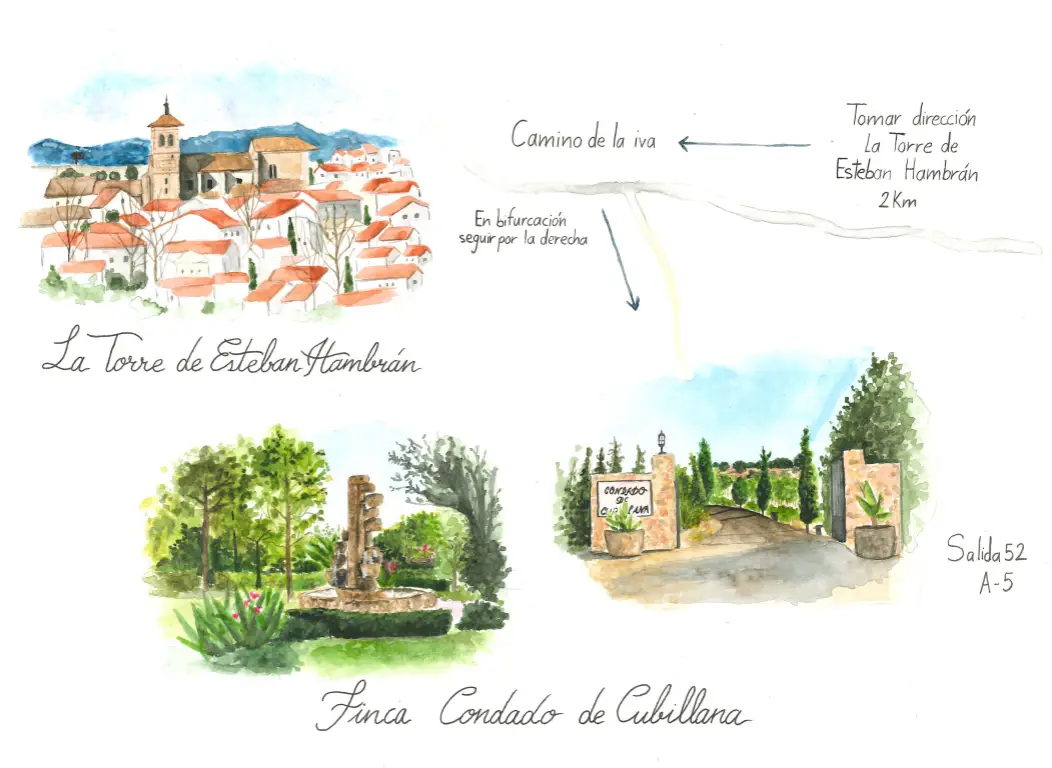 Mapa Condado de Cubillana